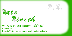 mate minich business card